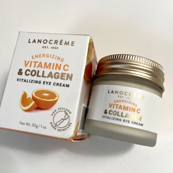 Lot 2x New Lanocrème Energizing Vitamin C & Collagen Vitalizing Eye Cream 30g - Picture 3 of 3